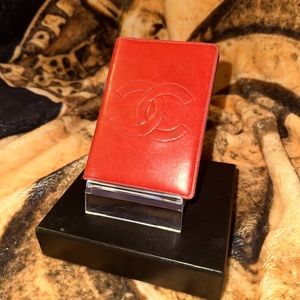 Red red wine! Beautiful, red soft, leather Chanel wallet